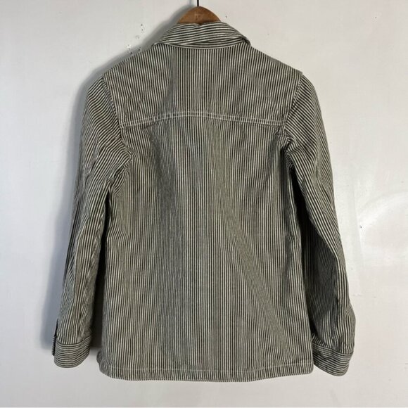 Patagonia Womens Hickory Stripe Sediment Farrier's Shirt Organic Cotton Hemp XS - Picture 3 of 11